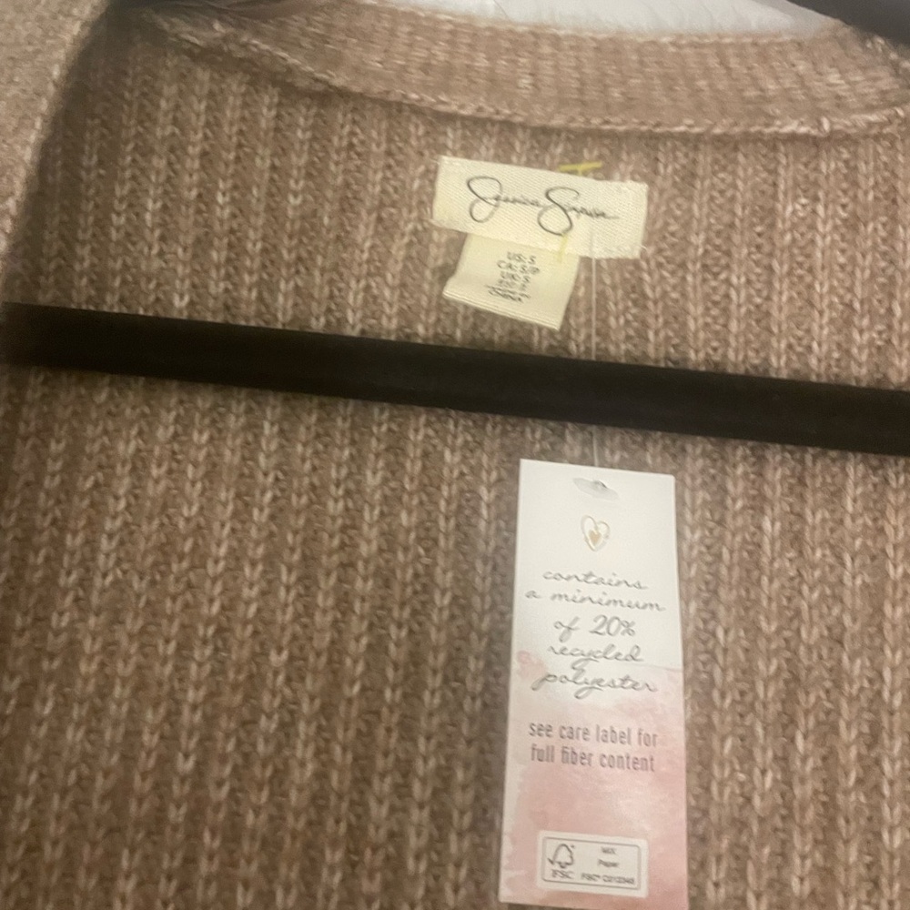 Jessica Simpson Brown Sweater Cardigan